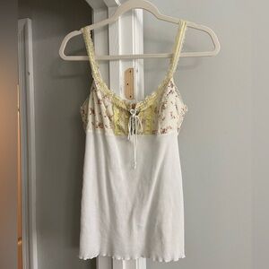 Rare Vintage Free People dainty lace cami